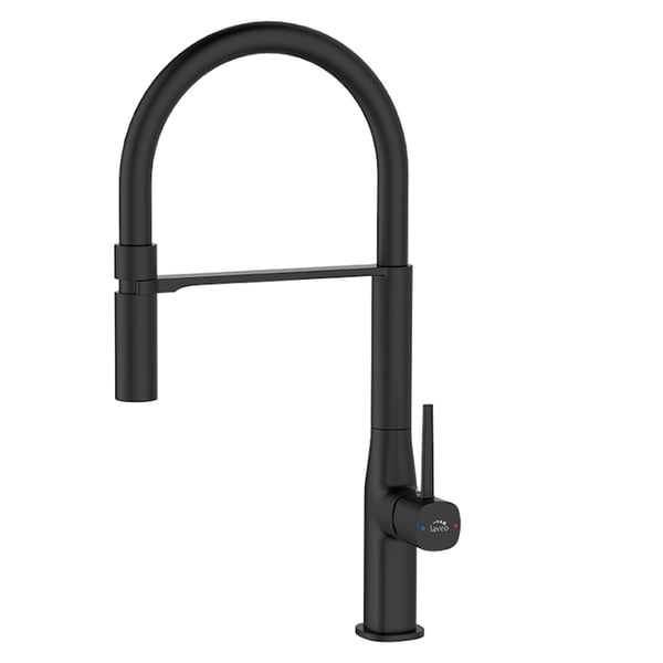 Μπαταρία νεροχύτη Pola Black Matt BAP B78D Laveo